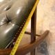English folding chair - Vintage in wood and leather