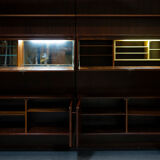 German Rosewood Modular Wall Shelves by IDEE Mobel, 1960s, Set of 25