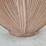 Large Bamboo and Rattan Flowerpot or Planter, France 1970's