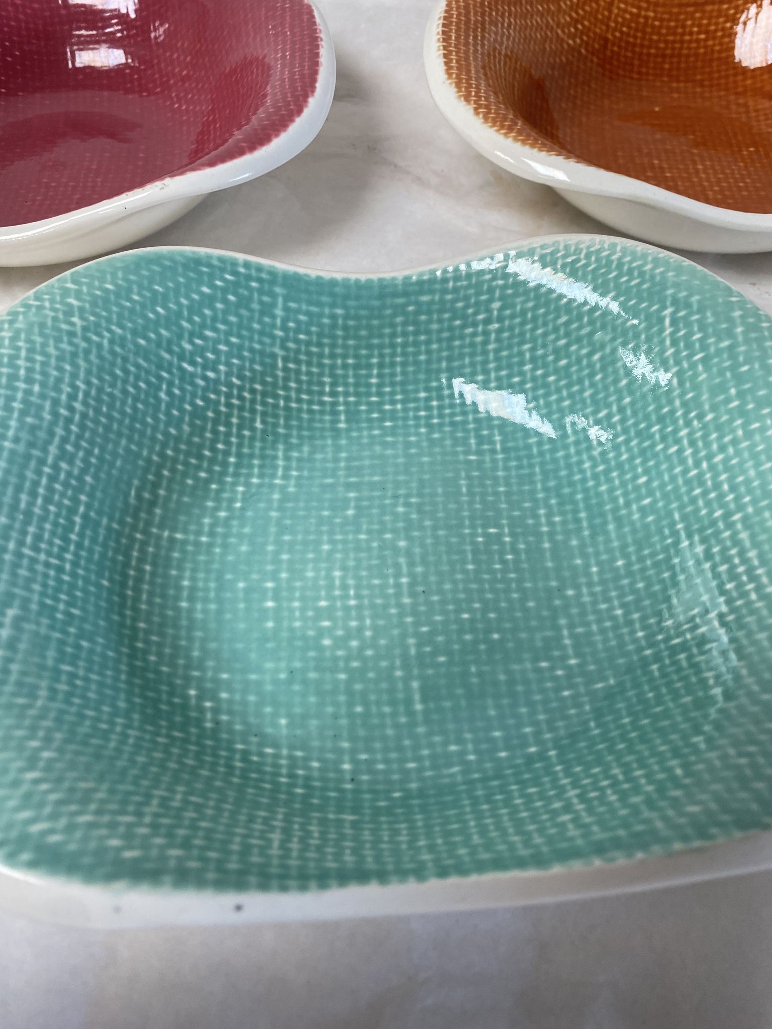 Set of 3 ceramic dishes Les Salins