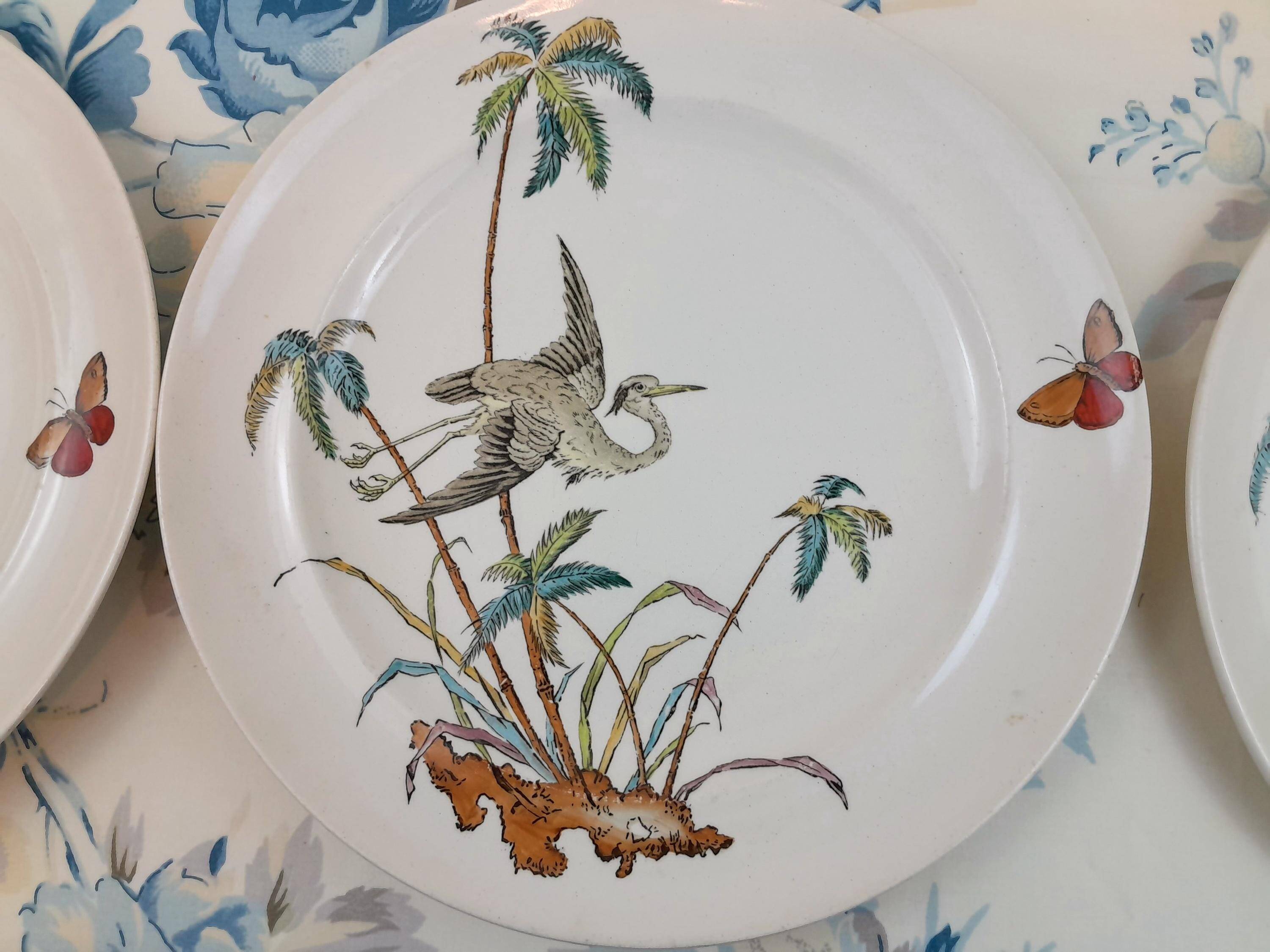 6 Palms Plate Egret Copeland
