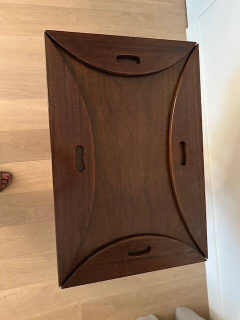 Vintage boat oval coffee table