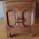 Mini carved oak chest