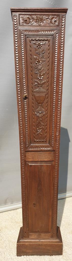 Nineteenth century clock library trapeze shape
