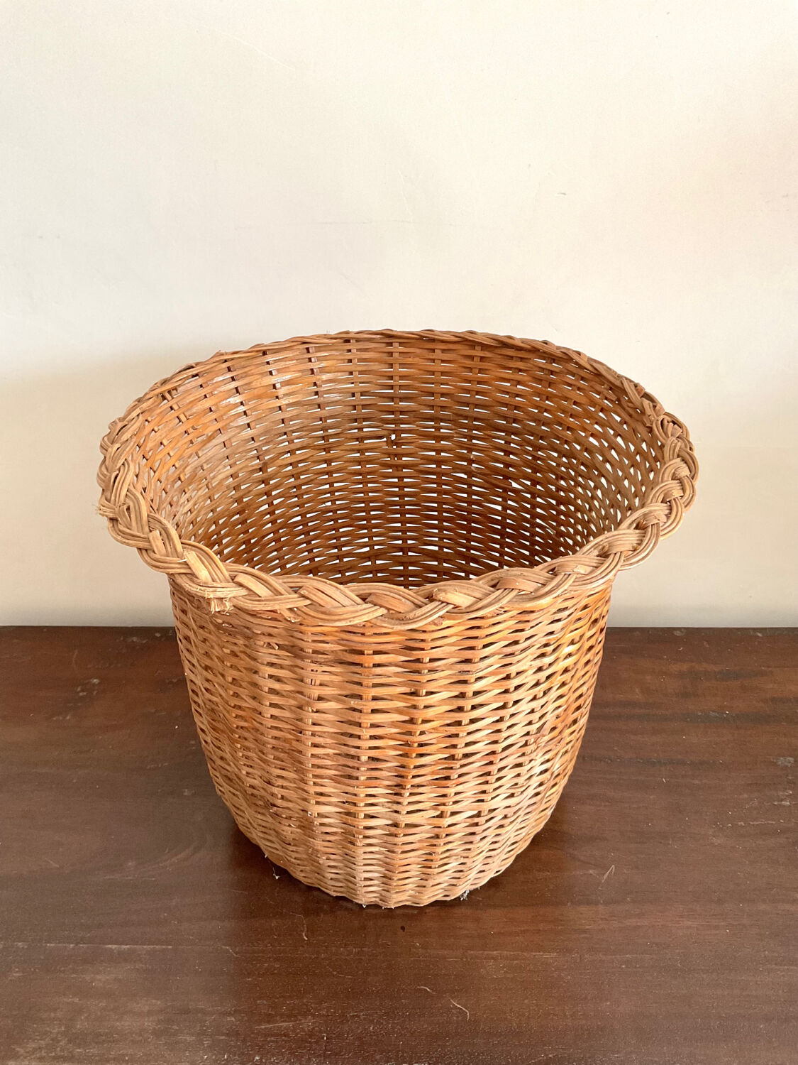 Vintage wicker basket