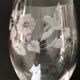 6 cut crystal wine glasses