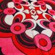 Vintage printed fabric tablecloth 137x130cm