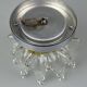 60s 70s wall lamp Wall Sconce made of metal & Murano glass Space Age design