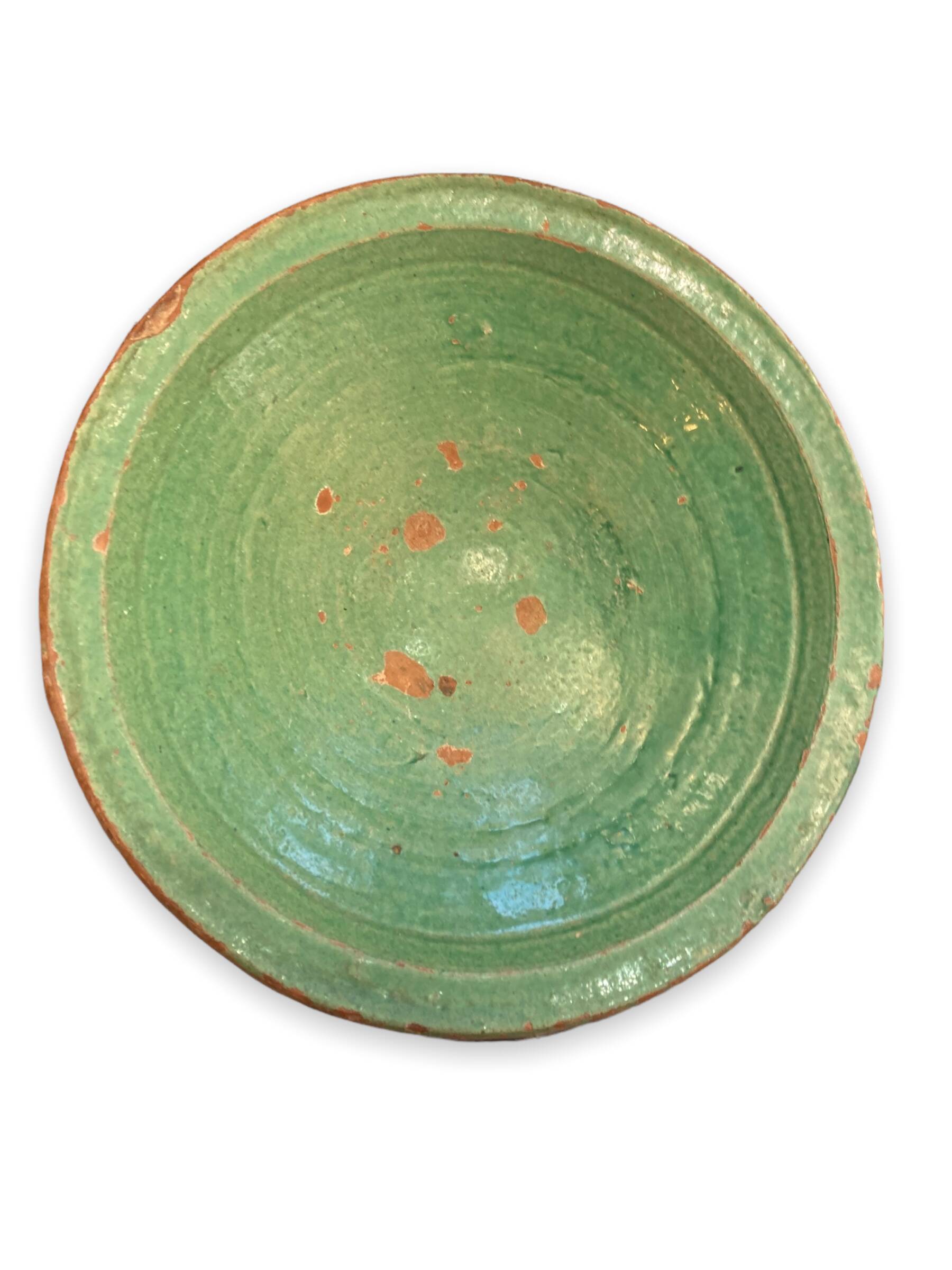 Dish hollow afghan regional enamelled