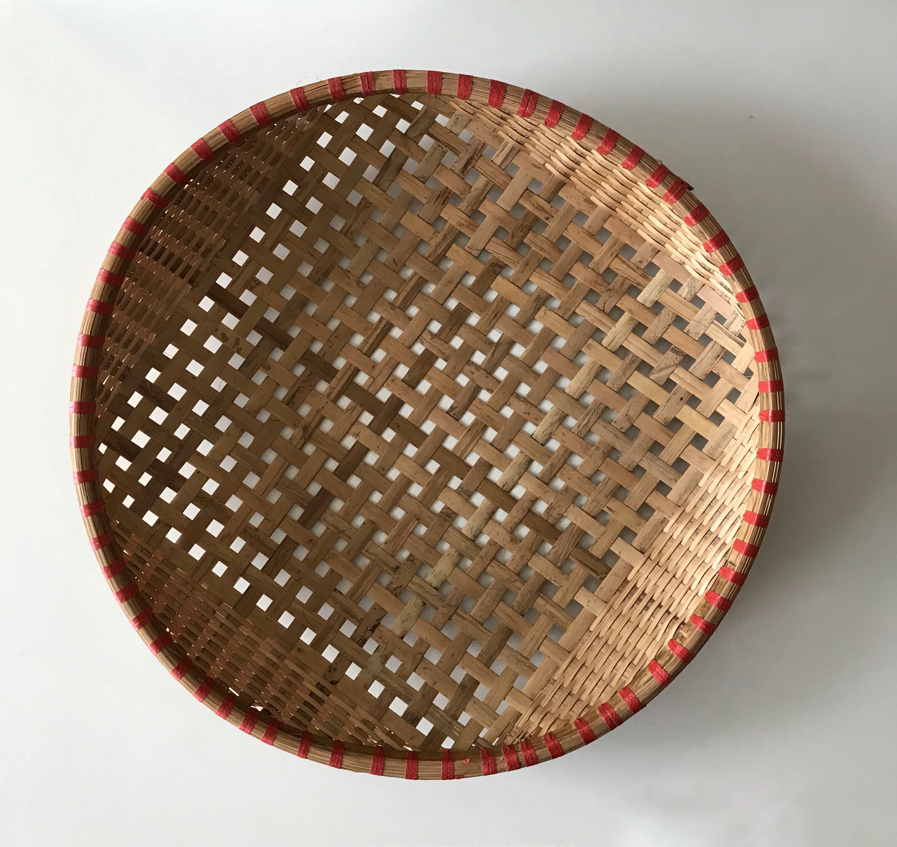 Large round Bohemian hamper