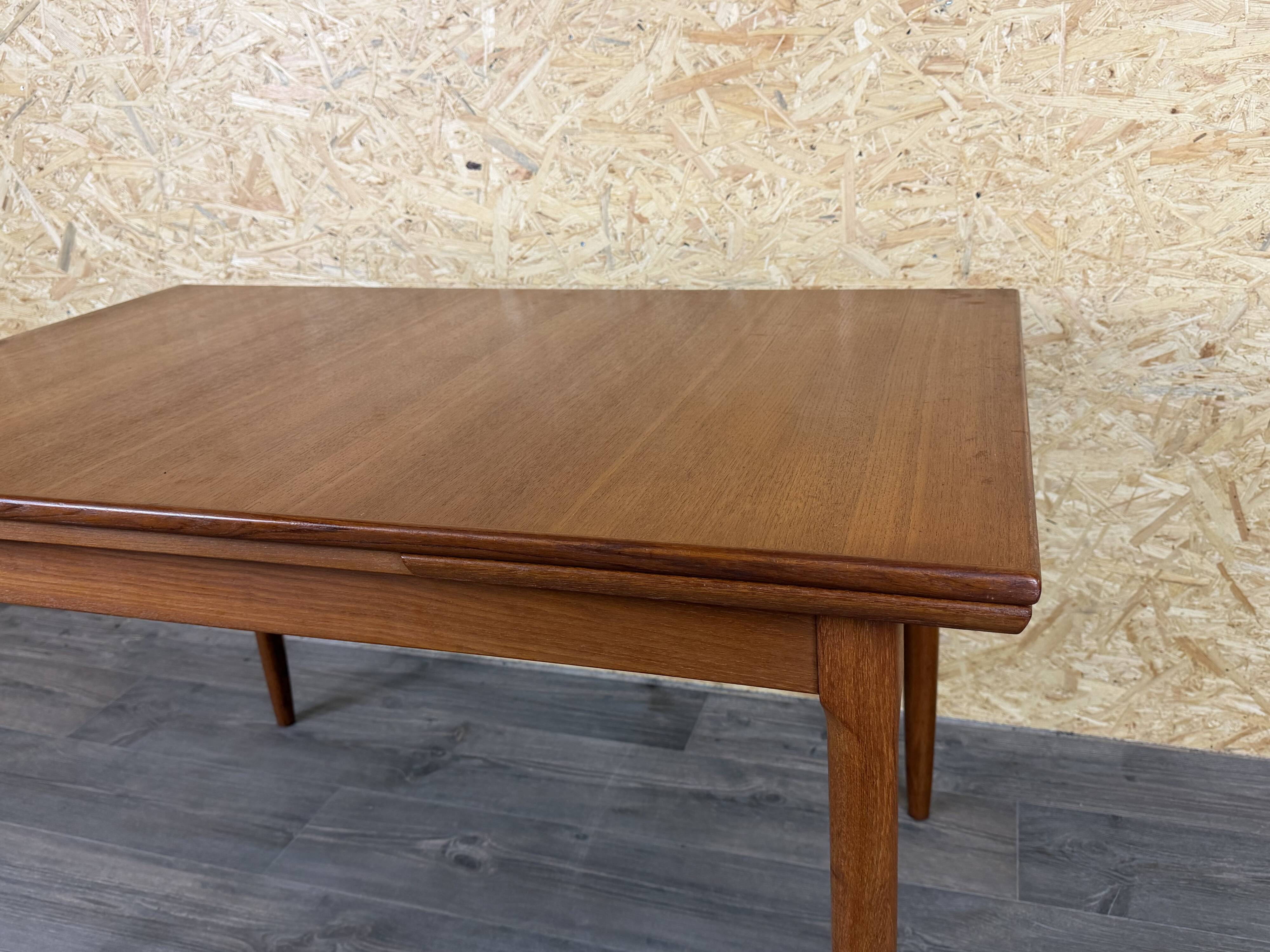 1960s 1970s Teak Dining Table Danish Modern Design Denmark