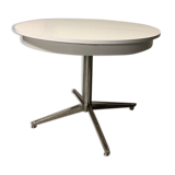 Table ronde extensible en mélaminé vintage