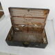 Old wooden, iron and brass trunk