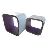 Etagères Vintage • Éléments modulables • Bois Laqué • 1970-1980