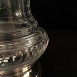 Crystal and silver vase, 19th century