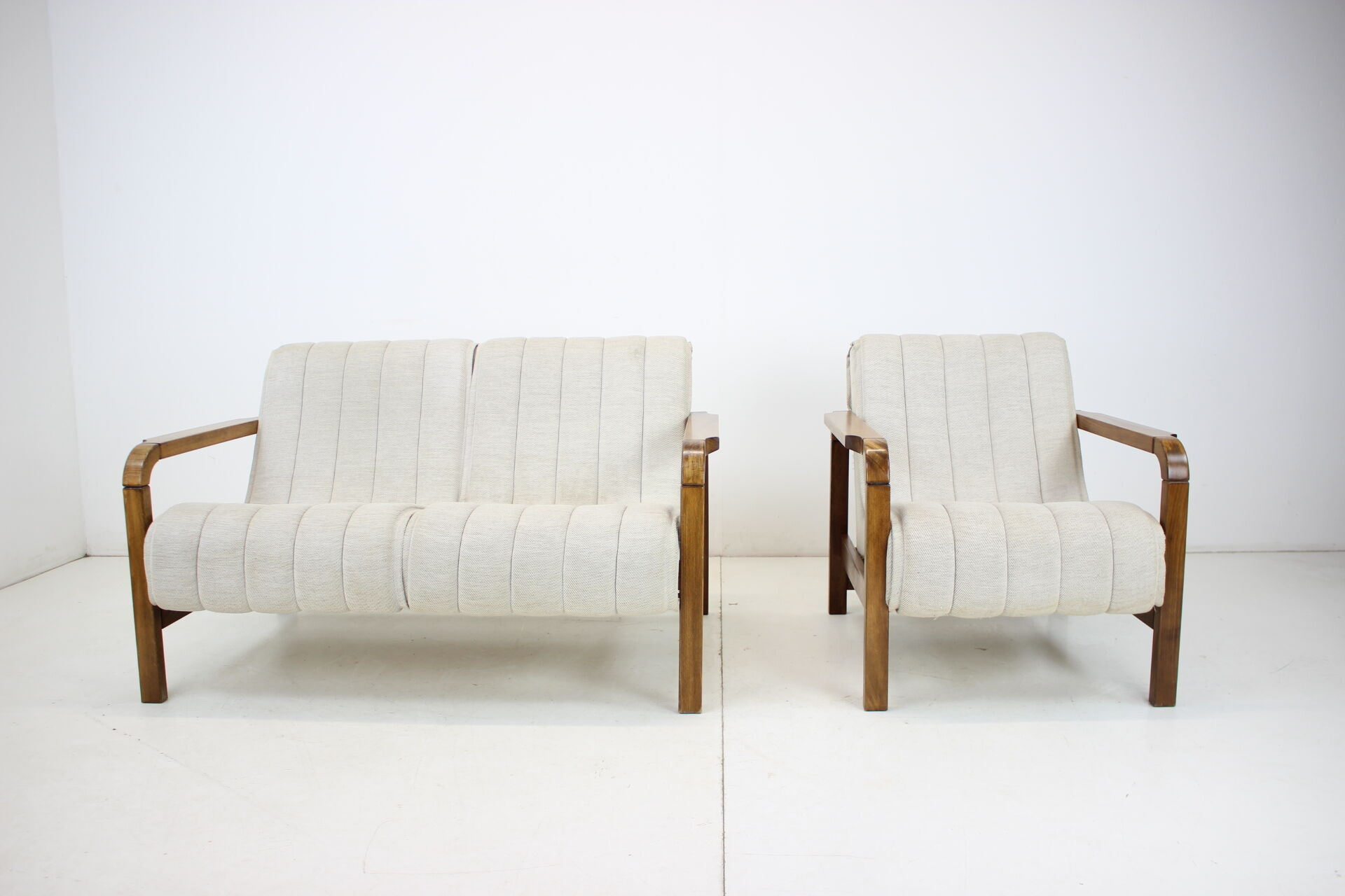 Mid-century seating set czechoslovakia 1970s