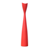 Red scandinavian wooden candlestick