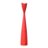Bougeoir scandinave rouge en bois