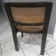 Suite de 4 chaises en cannage Baumann vintage 1970