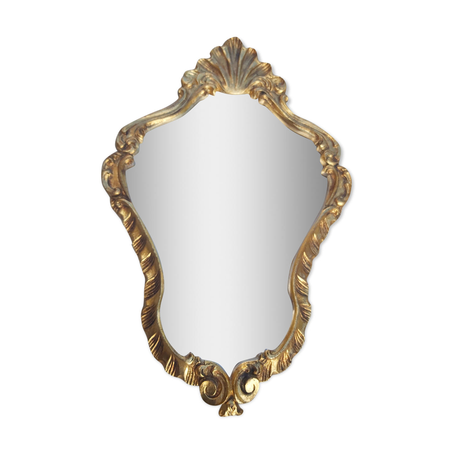 Golden mirror 44.5x29cm