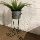 Vintage wrought iron plant holder
