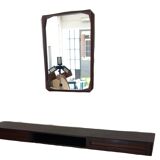 Vintage Entryway Set – Wall Console & Mirror, 1960s