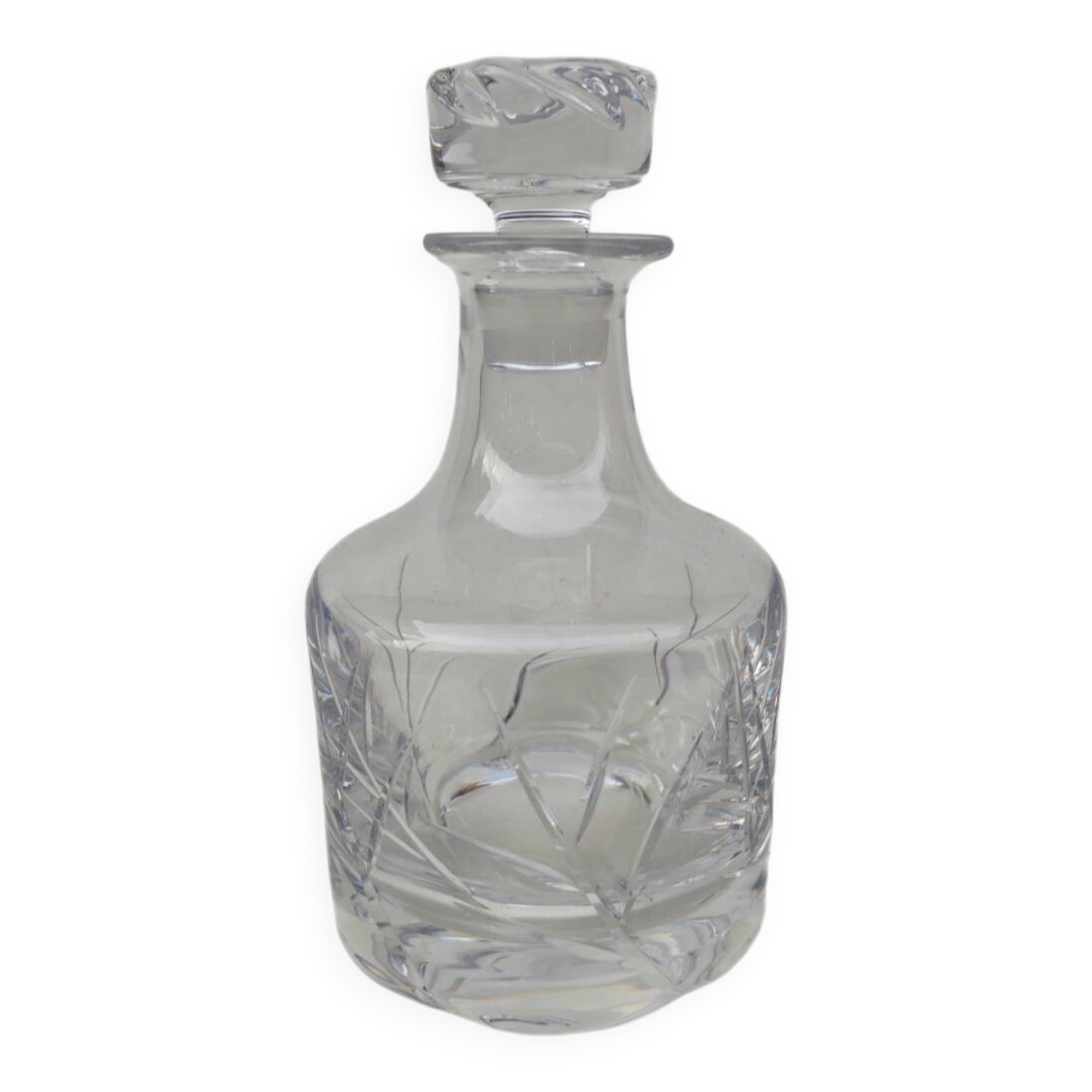 Daum crystal whisky decanter. Bleneau model.