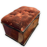 Coffret à bijou en bois de placage et velour