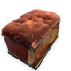 Coffret à bijou en bois de placage et velour