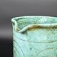 Turquoise green glazed stoneware pitcher – signed, France, 1970