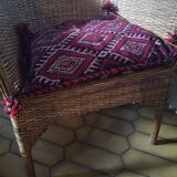 Pair of rattan armchairs