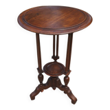 Sellette, table d'appoint en noyer