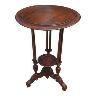 Sellette, table d'appoint en noyer