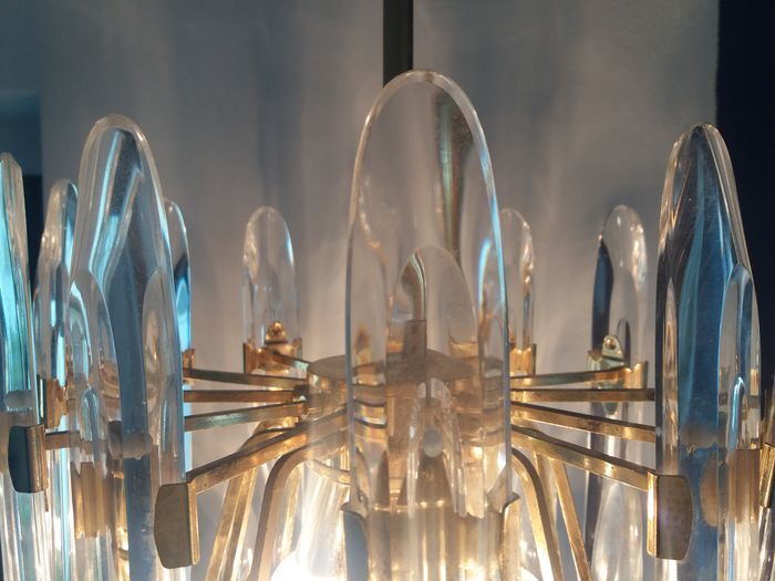 Brass chandelier from Sciolari