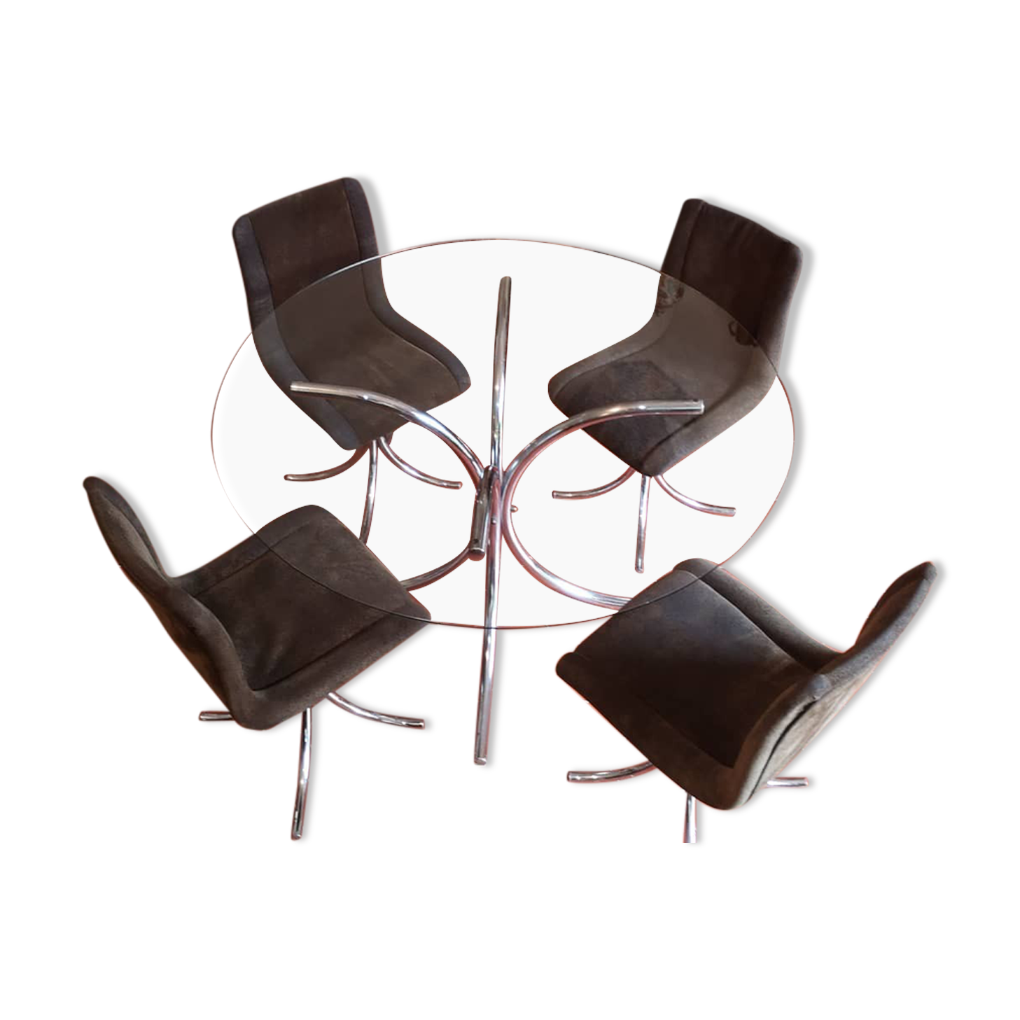 Italian design dining set 70s