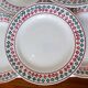 6 vintage flat plates from Céranord St Amand