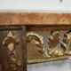 Console in gilded wood and red marble from the 1920s