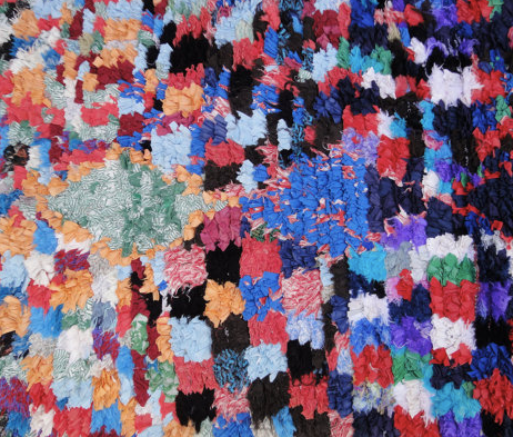 Carpet vintage boucherouite 186 x 88