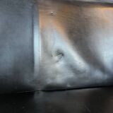 Italian designer leather bench, Enrico Pellizzoni