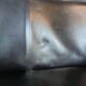 Italian designer leather bench, Enrico Pellizzoni