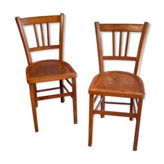 Paire de chaises bistrot style Luterma années 60