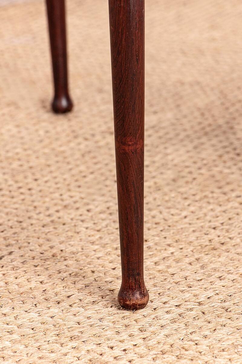 Three Danish nesting tables in rosewood by Mobelintersia 1960.