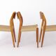 Set of 6 Niels Otto Møller Model 71 Dining Chairs, 1960s, Danish Vintage