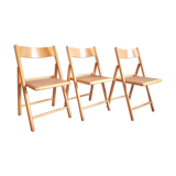 Trio of cannate chairs