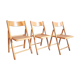 Trio of cannate chairs