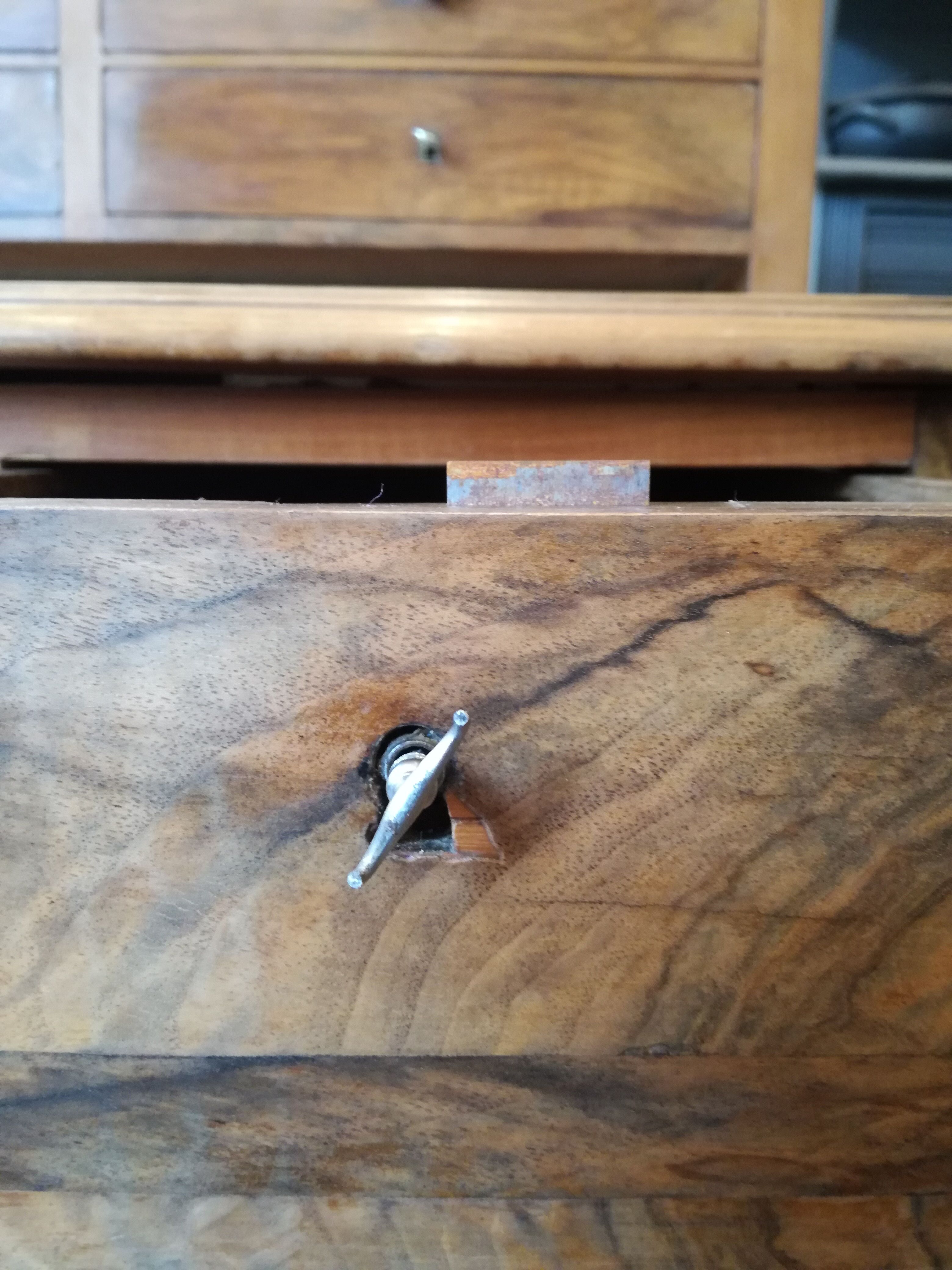 Louis Philippe 19th-century walnut desk Louis Philippe