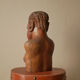 Buste en bois sculpté art africain décoration ethnique tribal