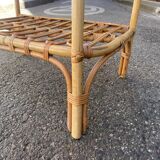 Rattan side table