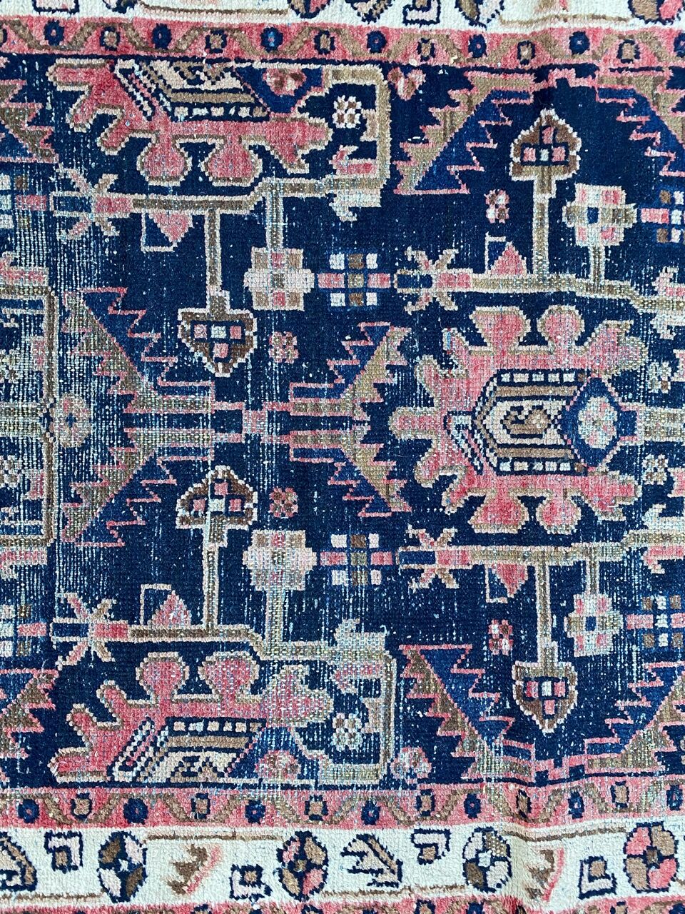 Ancient Persian carpet Hamadan handmade 94x145 cm