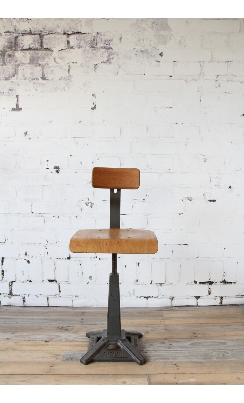 Chaise réglable "singer" avec dossier